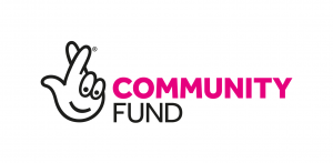 image shows the National Lottery Community Fund logo of crossed fingers