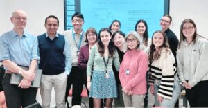 photo shows the Lab Team at University of Birmingham. It is a group shot of 12 people which includes Prof Barrett, Dr Sarkar, Dr Zatyka and the rest of the team working on this project.